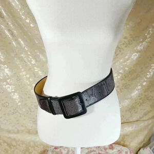y2k Vintage Faux Snakeskin Chunky Waist Belt Boho Bohemian Layering